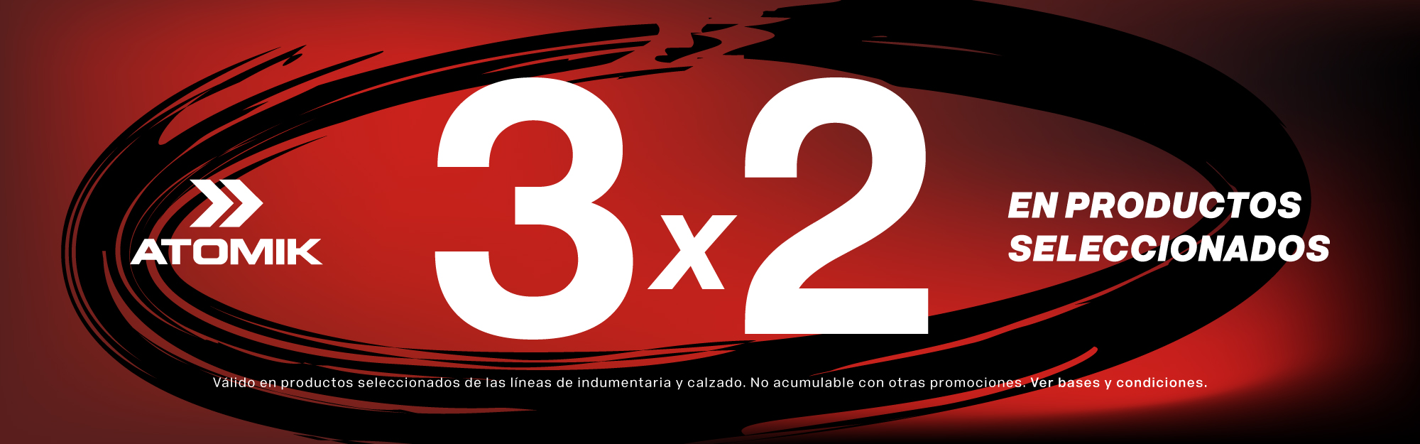 3x2 en productos seleccionados